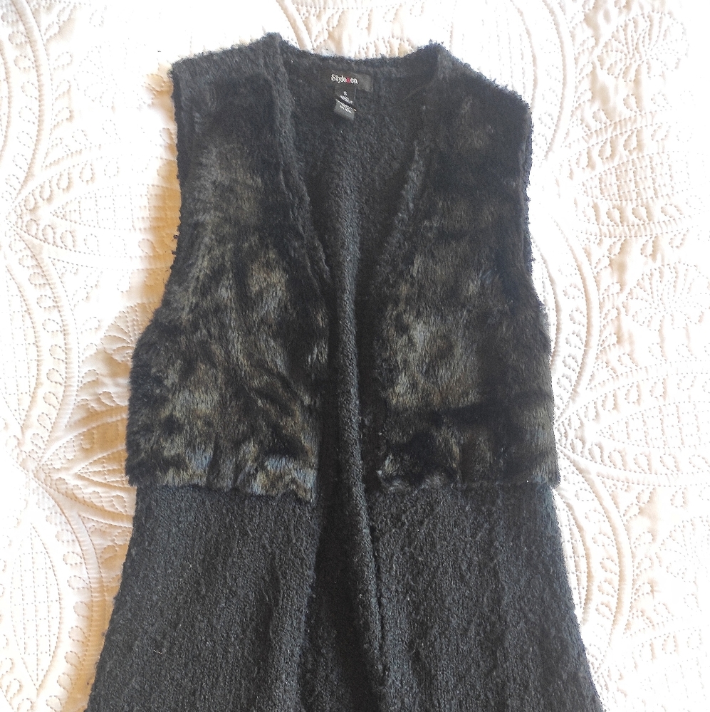 Furry Sweater Vest